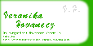 veronika hovanecz business card